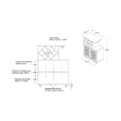 Morse Farmhouse Mobile Wine Cabinet Reclaimed Oak - HOMES: Inside + Out -Online Furniture Store GUEST 9a5ef94f 42ec 4f8d 9605 fdc77909520d