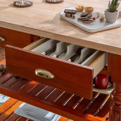 Barker Kitchen Cart And Islands - Linon 9 Barker Kitchen Cart And Islands - Linon - Image 9