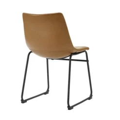 Set Of 2 Laslo Modern Upholstered Faux Leather Dining Chairs - Saracina Home 16 Set Of 2 Laslo Modern Upholstered Faux Leather Dining Chairs - Saracina Home -Online Furniture Store GUEST 9c08c6e5 09f4 403a 844a a5fe7811db86