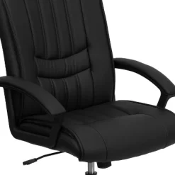 Flash Furniture Mid-Back Black LeatherSoft Swivel Manager's Office Chair With Arms 13 Flash Furniture Mid-Back Black LeatherSoft Swivel Manager's Office Chair With Arms -Online Furniture Store GUEST 9c3724c4 bbbe 4e67 be7e 74c6241130dc
