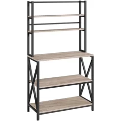 Yaheetech 5-Tier Kitchen Baker's Rack Utility Storage Shelf With 5 Shelves & Adjustable Feet -Online Furniture Store GUEST 9ce8c636 08aa 4091 961c 120c98a14af8