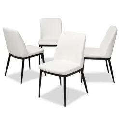 Set Of 4 Darcell Modern And Contemporary Faux Leather Upholstered Dining Chairs - Baxton Studio 11 Set Of 4 Darcell Modern And Contemporary Faux Leather Upholstered Dining Chairs - Baxton Studio -Online Furniture Store GUEST 9cfdaf0b 7352 4936 8798 551dcd085a97