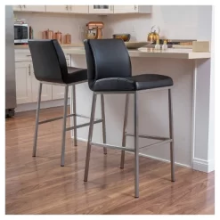Online Furniture Store 22 30" Vasos Bonded Leather Barstool Set 2ct - Christopher Knight Home