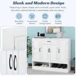 Sleek And Modern Shoe Cabinet With Adjustable Shelves - ModernLuxe 16 Sleek And Modern Shoe Cabinet With Adjustable Shelves - ModernLuxe -Online Furniture Store GUEST 9f884c3d 4746 4d81 9e8c f1dad88ec6a4