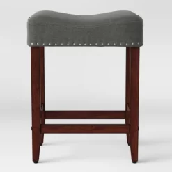 24" Rumford Saddle Counter Height Barstool With Wood Leg - Threshold™ -Online Furniture Store GUEST 9f8adbb6 7554 4f1d bfb7 6199628c5a8d