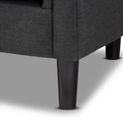 Bisset Chesterfield Chair Gray - Baxton Studio -Online Furniture Store GUEST 9fee3ab8 1493 4d5f 9400 7c1fdb10f8bc