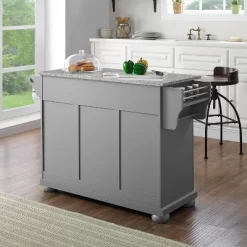 Alexandria Kitchen Island With Solid Granite Top Vintage Gray - Crosley -Online Furniture Store GUEST a11699e5 c124 48b5 bb5e 5c53d0bbe03c