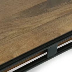 Colwill Modern Industrial Handcrafted Mango Wood Kitchen Cart With Wheels Natural/Black - Christopher Knight Home -Online Furniture Store GUEST a209b609 8e04 47dd b239 da6047effb25