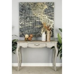 Farmhouse Vintage Console Table White - Olivia & May