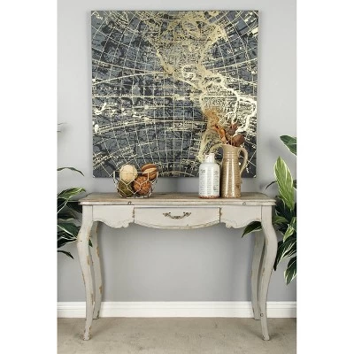 Farmhouse Vintage Console Table White - Olivia & May 1 Farmhouse Vintage Console Table White - Olivia & May