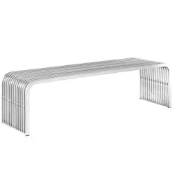 Pipe Stainless Steel Bench - Modway -Online Furniture Store GUEST a2af77cd 42ad 4e69 8e62 3a585a781591