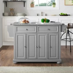 Alexandria Kitchen Island With Solid Granite Top Vintage Gray - Crosley -Online Furniture Store GUEST a32af193 8392 4081 9228 cfb0b18ce93c