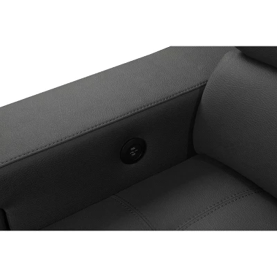 Mateo Stain Resistant Fabric Storage Sectional With Pullout Bed Gray - Abbyson Living 10 Mateo Stain Resistant Fabric Storage Sectional With Pullout Bed Gray - Abbyson Living - Image 10