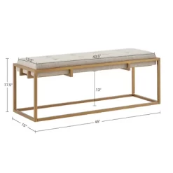 Padma Accent Bench Brown/Antique Bronze - Madison Park -Online Furniture Store GUEST a425789a eb22 409b ae09 18c2676d2c7e