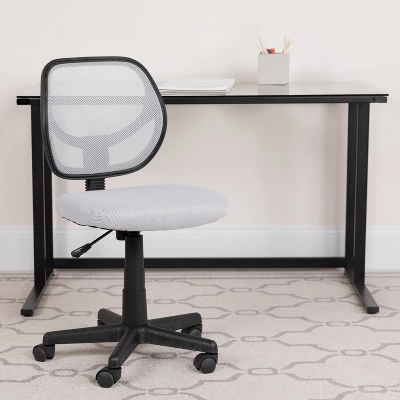 Emma And Oliver Mid-Back Mesh Swivel Task Office Chair With Curved Square Back 1 Emma And Oliver Mid-Back Mesh Swivel Task Office Chair With Curved Square Back