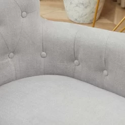 HOMCOM Mid Back Modern Home Office Chair With Tufted Button Design And Padded Armrests, Swivel Computer Desk Chair For Study Living Room Bedroom -Online Furniture Store GUEST a4449897 478b 40c5 8894 39d525d07cce