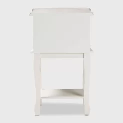 Amalie 2 Drawer Wood Nightstand White/Oak - Baxton Studio -Online Furniture Store GUEST a44aebcf c512 420c 943d 2e0e81ac0fa4