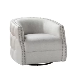 Jorge Curved And Ergonomic Design Barrel Chair With Decorative Nailhead Tirms Swivel Chair | ARTFUL LIVING DESIGN 16 Jorge Curved And Ergonomic Design Barrel Chair With Decorative Nailhead Tirms Swivel Chair | ARTFUL LIVING DESIGN -Online Furniture Store GUEST a462d00f d28a 4bf7 9ff7 5aa5be4f51c0