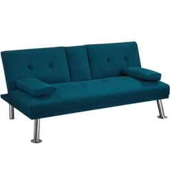 Yaheetech Convertible Futon Sofa Bed Tufted Fabric Futon With Cupholders And Pillows 21 Yaheetech Convertible Futon Sofa Bed Tufted Fabric Futon With Cupholders And Pillows -Online Furniture Store GUEST a589fe92 9776 4be1 adad cca05e922019