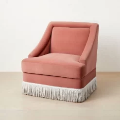 Alberhill Velvet Accent Chair With Fringe - Opalhouse™ Designed With Jungalow™ -Online Furniture Store GUEST a709b307 4458 4ecc 9b30 83a9319c5ed7