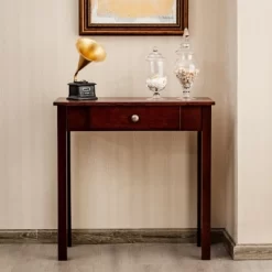 Costway Console Table With Drawer Entryway Hallway Accent Wooden Table Espresso -Online Furniture Store GUEST a795c7b4 f420 46af bf62 d82c1125fd7d