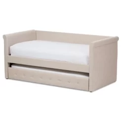 Twin Alena Modern And Contemporary Fabric Daybed With Trundle - Baxton Studio -Online Furniture Store GUEST a8587dda f33a 40d6 be7d 0c952cfd4791
