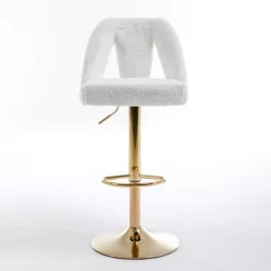 Birkin Set Of 2 360° Armless Velvet Swivel Adjustable Height Bar Stool With Nailheads For Home Pub And Kitchen Island-Maison Boucle 11 Birkin Set Of 2 360° Armless Velvet Swivel Adjustable Height Bar Stool With Nailheads For Home Pub And Kitchen Island-Maison Boucle -Online Furniture Store GUEST a867a749 8a90 4de7 b628 73de804ff41c