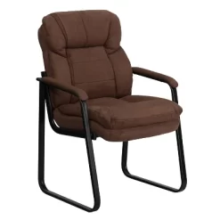 Flash Furniture Executive Side Reception Chair With Lumbar Support And Sled Base -Online Furniture Store GUEST a8cada8a 1f9c 43bf 8417 b85b3946866b