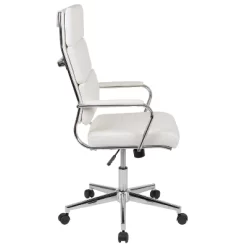 Flash Furniture Hansel High Back White LeatherSoft Contemporary Panel Executive Swivel Office Chair 22 Flash Furniture Hansel High Back White LeatherSoft Contemporary Panel Executive Swivel Office Chair -Online Furniture Store GUEST a929b320 0f5f 4093 a218 b52f9d409de0