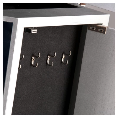 Melanie 7 Drawer Glam Jewelry Armoire Mirrored/Brushed - Aiden Lane 6 Melanie 7 Drawer Glam Jewelry Armoire Mirrored/Brushed - Aiden Lane - Image 6