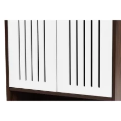 2 Door Meike Two-Tone Wood Shoe Cabinet Walnut/White - Baxton Studio 11 2 Door Meike Two-Tone Wood Shoe Cabinet Walnut/White - Baxton Studio -Online Furniture Store GUEST a9934663 f7ef 4698 bfb1 79ed29a98c64