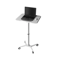Sit To Stand Mobile Laptop Computer Stand With Height Adjustable White - Techni Mobili -Online Furniture Store GUEST aa073563 c1c2 48fc a364 ec9af57b1849