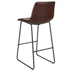 Emma And Oliver Set Of 2 Kitchen Bar Height Stool - 30 Inch LeatherSoft Barstool -Online Furniture Store GUEST aadd275a f3d7 444e 88d8 49cf595dbdfd