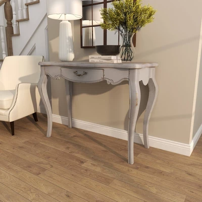 Farmhouse Vintage Console Table White - Olivia & May 7 Farmhouse Vintage Console Table White - Olivia & May - Image 7
