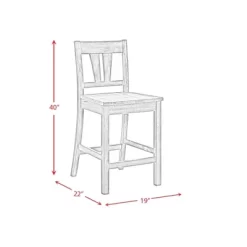 2pc Grayson Counter Height Barstool And Side Chair Set With Wooden Seats Gray - Picket House Furnishings 21 2pc Grayson Counter Height Barstool And Side Chair Set With Wooden Seats Gray - Picket House Furnishings -Online Furniture Store GUEST abadd4e8 d48f 4760 943d 45e21d507f8a