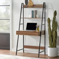 3pc Denton Ladder Desk And Shelf Walnut/Black - Buylateral 8 3pc Denton Ladder Desk And Shelf Walnut/Black - Buylateral -Online Furniture Store GUEST aeb7134a 84b9 4fbb ada4 922c6f3e8ba0