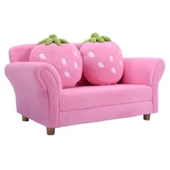 Tangkula Kids Sofa Cute Sofa Strawbwrry Sponge Filler Upholstered Lounge W/ Armrest 19 Tangkula Kids Sofa Cute Sofa Strawbwrry Sponge Filler Upholstered Lounge W/ Armrest -Online Furniture Store GUEST af4c6a54 2830 4608 ada4 896b0c737b3d
