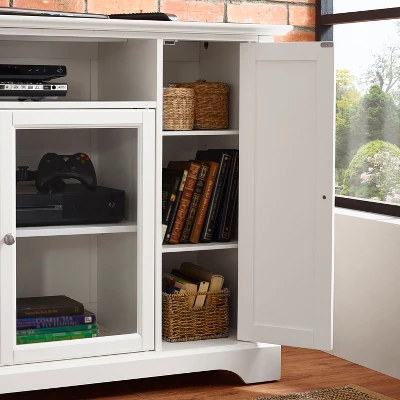 Campbell TV Stand For TVs Up To 60" White - Crosley 8 Campbell TV Stand For TVs Up To 60" White - Crosley - Image 8