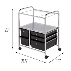 Honey-Can-Do 5 Drawer Rolling File Cart Black -Online Furniture Store GUEST b0a18a69 2105 4883 9de1 979da8240e9c