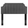 Full/Queen Alyona Channel Tufted Performance Velvet Headboard - Modway