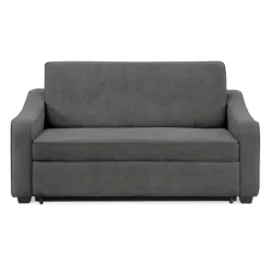 Nelson Convertible Futon Queen Sleeper Sofa Gray - Serta