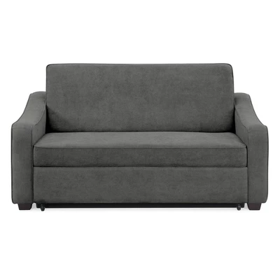 Nelson Convertible Futon Queen Sleeper Sofa Gray - Serta 1 Nelson Convertible Futon Queen Sleeper Sofa Gray - Serta