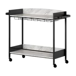 City Life Bar Cart With Wine Glass Rack - South Shore -Online Furniture Store GUEST b1c49635 bed3 4480 957d f9a750c50868