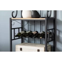 Praha Bakers Rack Black - Boraam -Online Furniture Store GUEST b21b32e6 de8e 4bb8 8261 297784463384