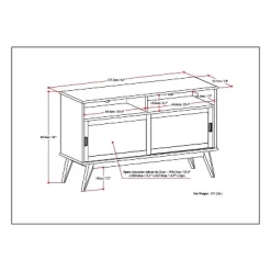 Tall Tierney Solid Hardwood Mid Century TV Stand For TVs Up To 60" Dark Brown - WyndenHall 17 Tall Tierney Solid Hardwood Mid Century TV Stand For TVs Up To 60" Dark Brown - WyndenHall -Online Furniture Store GUEST b26a2a2f 68ba 47d3 8a9e 802dfadf94e3