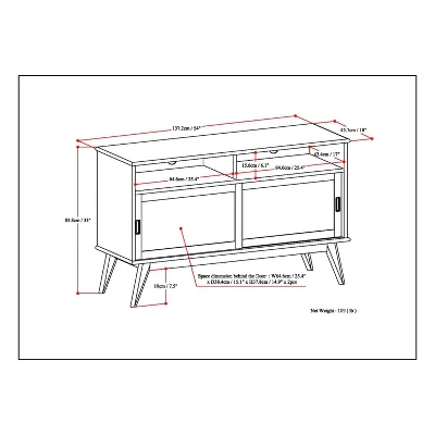 Tall Tierney Solid Hardwood Mid Century TV Stand For TVs Up To 60" Dark Brown - WyndenHall 9 Tall Tierney Solid Hardwood Mid Century TV Stand For TVs Up To 60" Dark Brown - WyndenHall - Image 9