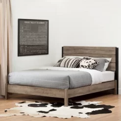 Munich Headboard Weathered Oak/Matte Black - South Shore -Online Furniture Store GUEST b2b18d3c 1201 44b7 a1f1 f02f1034cc00