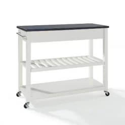 Granite Top Kitchen Prep Cart White/Black - Crosley 13 Granite Top Kitchen Prep Cart White/Black - Crosley -Online Furniture Store GUEST b2e8dea4 d18f 403c 8c4f f8729eeb48f2