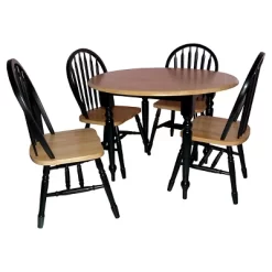 5pc Double Drop Leaf Dining Set Wood - Buylateral -Online Furniture Store GUEST b43b35d1 ce16 4fa2 8e10 c83777e7b051