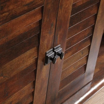 Harbor View With Louvered Doors TV Stand For TVs Up To 60" Curado Cherry Red - Sauder 4 Harbor View With Louvered Doors TV Stand For TVs Up To 60" Curado Cherry Red - Sauder - Image 4